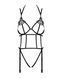 Боди из стреп с доступом Obsessive Badossa crotchless teddy L/XL, черный SO7216 фото 5