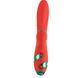 Вибратор-кролик с пульсацией и флоггером LOCKINK SEVANDA Whip Vibrating Massage Wand, красно-зеленый SX0903 фото 4