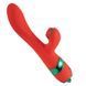 Вибратор-кролик с пульсацией и флоггером LOCKINK SEVANDA Whip Vibrating Massage Wand, красно-зеленый SX0903 фото 6