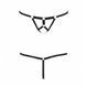 Трусики стрінги зі стреп Passion Exclusive ARMANDA THONG S/M, black PS26805 фото 5