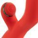 Вибратор-кролик с пульсацией и флоггером LOCKINK SEVANDA Whip Vibrating Massage Wand, красно-зеленый SX0903 фото 7