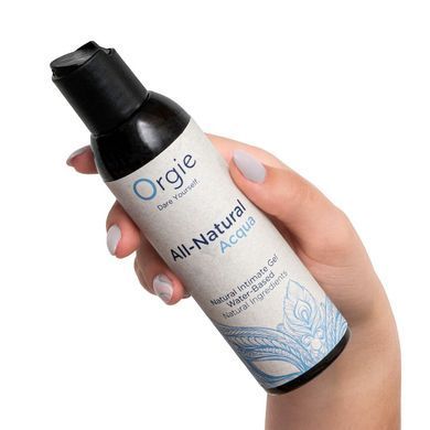 Лубрикант на водній основі Orgie All Natural Acqua, 150 мл, нелипкий, гладенький, натуральний склад SX1495 фото