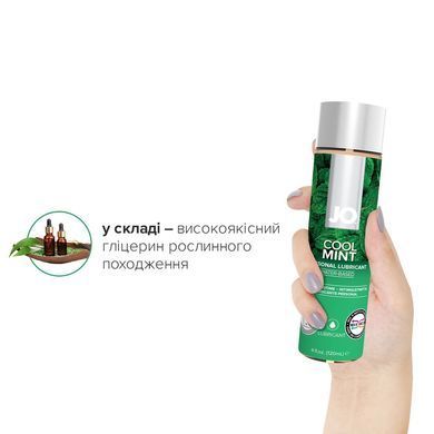 Змазка на водній основі JO H2O &mdash; Cool Mint (120 мл) без цукру, рослинний гліцерин SO1775 фото