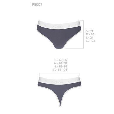 Спортивные трусики-стринги Passion PS007 PANTIES M, dark grey SO4248 фото