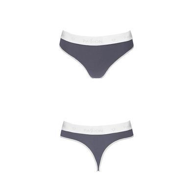 Спортивные трусики-стринги Passion PS007 PANTIES M, dark grey SO4248 фото