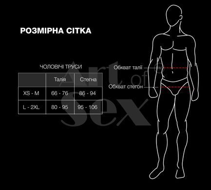 Мужские трусы XS-2XL с силиконовой анальной пробкой Art of Sex - Joni plug panties size L Black SO6170 фото