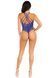 Тедди Leg Avenue Thong teddy with strappy back, One Size, синее, эластичное кружево, низ &mdash; стринги SX1082 фото 5