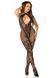 Бодистокинг Leg Avenue Seamless Net and Lace Lingerie Jumpsuit One Size, Black SX1757 фото 4