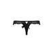 Кружевные трусики-танга с атласным бантиком Passion NAJA THONG S/M, black SO5365 фото 6