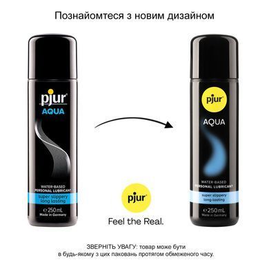 Лубрикант на водной основе pjur Aqua 250 мл, эффект бархатистой кожи без прилипания PJ10350 фото