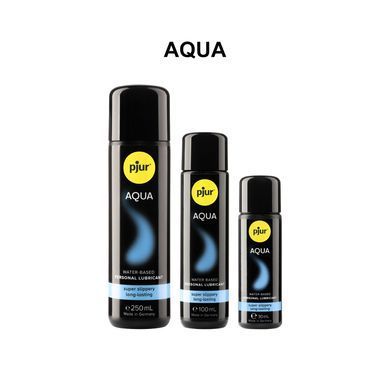 Лубрикант на водной основе pjur Aqua 250 мл, эффект бархатистой кожи без прилипания PJ10350 фото