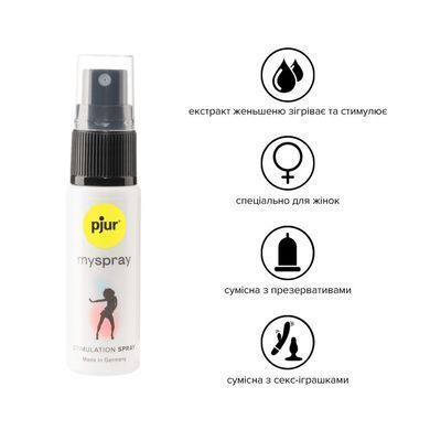 Возбуждающий спрей для женщин pjur My Spray 20 мл с экстрактом алоэ, эффект покалывания PJ10470 фото