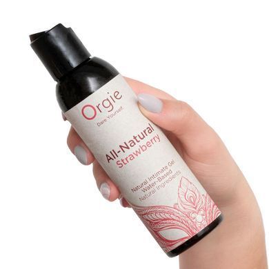 Лубрикант на водной основе Orgie All Natural Strawberry, 150 мл, со вкусом и ароматом клубники SX1496 фото