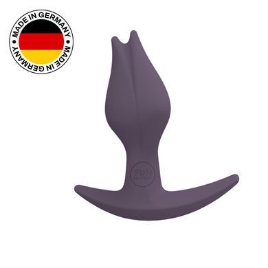 Анальная пробка Fun Factory BOOTIE FEM, фиолетовая, в виде бутона, диаметр 2,9 см, тонкий ограничитель SX1001 фото