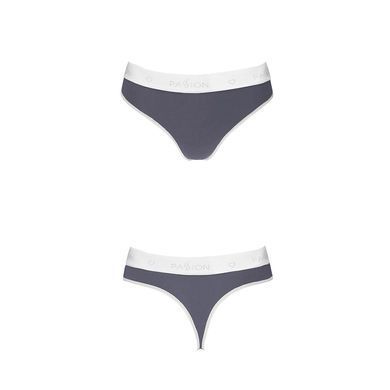 Спортивні трусики-стрінги Passion PS007 PANTIES S, dark grey SO4249 фото