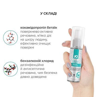 Чистящее средство JO Fresh Scent Misting Toy Cleaner (60 мл) с ароматом свежести SX2595 фото