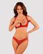 Комплект белья Obsessive Lacelove cupless 2-pcs set XL/2XL Red, открытый доступ, открытая грудь SO8654 фото 1