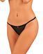 Прозрачные стринги с доступом Obsessive Celia Noir crotchless thong XL/2XL SO7873 фото 3