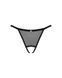 Прозрачные стринги с доступом Obsessive Celia Noir crotchless thong XL/2XL SO7873 фото 5