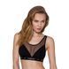 Топ з прозорою вставкою Passion PS002 TOP L, black SO4199 фото 1
