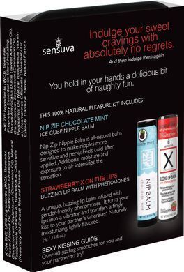 Подарочный набор Sensuva Lips & Nips Pleasure Kit - Chocolate Strawberry 2 x 4г SX2597 фото