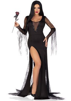 Костюм Мортиши Аддамс Leg Avenue Sexy Spooky Morticia S SO9215 фото