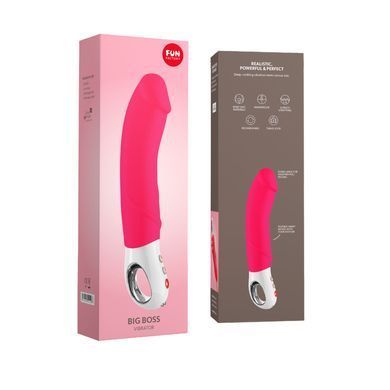 Вибратор для точки G Fun Factory BIG BOSS pink, очень мощный, 23,5 см SX0938 фото