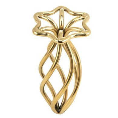 Анальная пробка LOCKINK SEVANDA Hollow Spiral Golden Metal Anal Plug - S size SX0882 фото