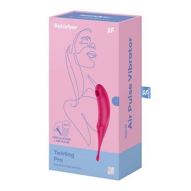 Вибратор для клитора с вакуумной стимуляцией Satisfyer Twirling Pro Red SO7802 фото