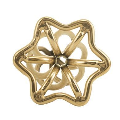 Анальная пробка LOCKINK SEVANDA Hollow Spiral Golden Metal Anal Plug - S size SX0882 фото