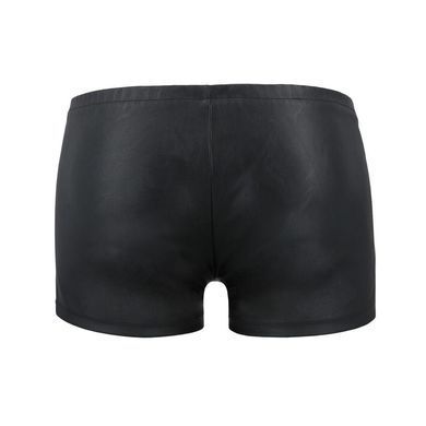 Мужские кожаные боксеры с молниями Passion 049 SHORT MATT XXL/XXXL Black SO7620 фото