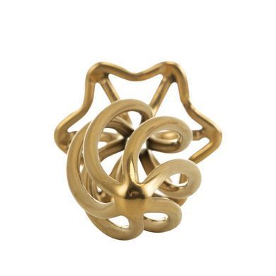Анальная пробка LOCKINK SEVANDA Hollow Spiral Golden Metal Anal Plug - S size SX0882 фото