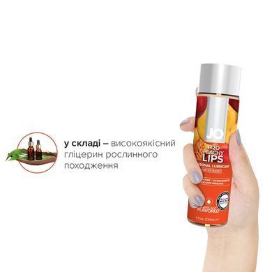 Смазка на водной основе JO H2O &mdash; Peachy Lips (120 мл) без сахара, растительный глицерин SO1777 фото