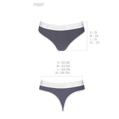 Спортивные трусики-стринги Passion PS007 PANTIES XL, dark grey SO4250 фото