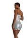 Мини-платье D&A, L, white, nylon-lycra открытые плечи с молнией на всю длину SX1242 фото 5