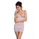 Сорочка с вырезами на груди, стринги Passion LOVELIA CHEMISE XXL/XXXL, white SO4764 фото 1