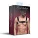 Мужская портупея на грудь из натуральной кожи Feral Feelings - Bulldog Harness Black SO9411 фото 3