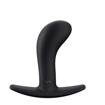 Анальная пробка Fun Factory BOOTIE S, черная, диаметр 2,8 см, тонкий ограничитель SX1003 фото