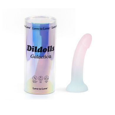 Дилдо с градиентом и блестками Love To Love Dildolls &mdash; Galactica, ультрамягкий SO9012 фото