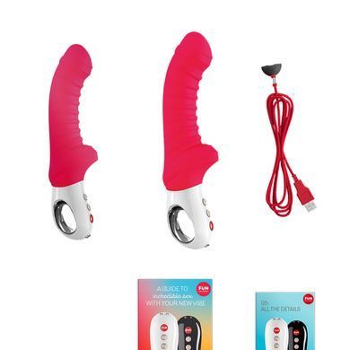 Вибратор для точки G Fun Factory TIGER india red, ребристый, подходит для анальной стимуляции SX0939 фото