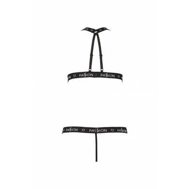 Полупрозрачное боди с вырезами Passion Exclusive Mirajane Body black S/M, black PS26405 фото