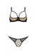 Еротичний комплект Passion MARINA SET WITH OPEN BRA, XXL/XXXL, beige, відкриті чашки SO9734 фото 3