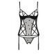 Корсет з підв'язками, стрінги Passion LOVELIA CORSET L/XL, black SO4765 фото 5
