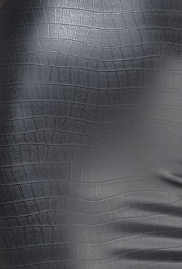 Трусики-стринги Noir Handmade P012 Wild, XXL, под латекс, крокодиловый принт, застежки по бокам SX0343 фото