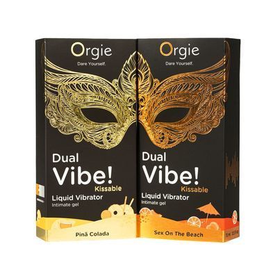 Рідкий вібратор Orgie Dual Vibe! Sex On The Beach Kissable Liquid Vibrator, 15 мл SX1499 фото