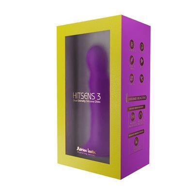 Дилдо с присоской Adrien Lastic Hitsens 3 Purple, отлично для страпона, диам. 4,1см, длина 18,2см AD24023 фото