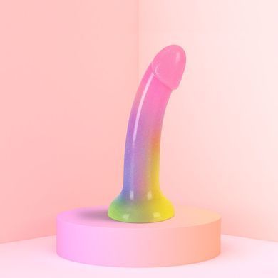 Дилдо с градиентом и блестками Love To Love Dildolls &mdash; Stargazer, ультрамягкий SO9013 фото