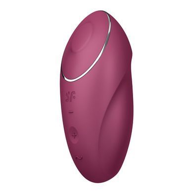 Вибростимулятор-пульсатор Satisfyer Tap & Climax 1 Red, эффект постукивания пальцем, 2 мотора SX0566 фото