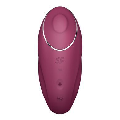 Вибростимулятор-пульсатор Satisfyer Tap & Climax 1 Red, эффект постукивания пальцем, 2 мотора SX0566 фото