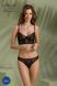 Комплект Passion DROSERA SET black, L/XL, сетка+кружево, бюстье и трусики танга SX0479 фото 6